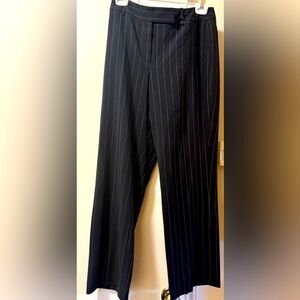 Larry Levine Black Pinstripe Pants